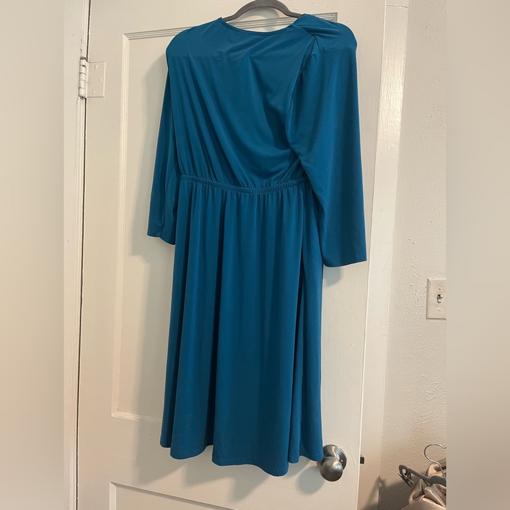 Teal blue dress
